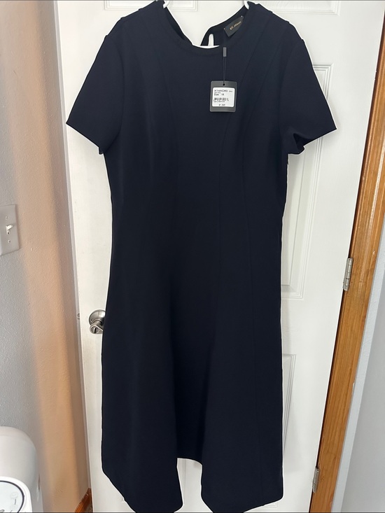 St. John Dresses & Skirts - St. John NWT Dark Navy Stretch Crepe Dress Size 16 — $1,395 Retail